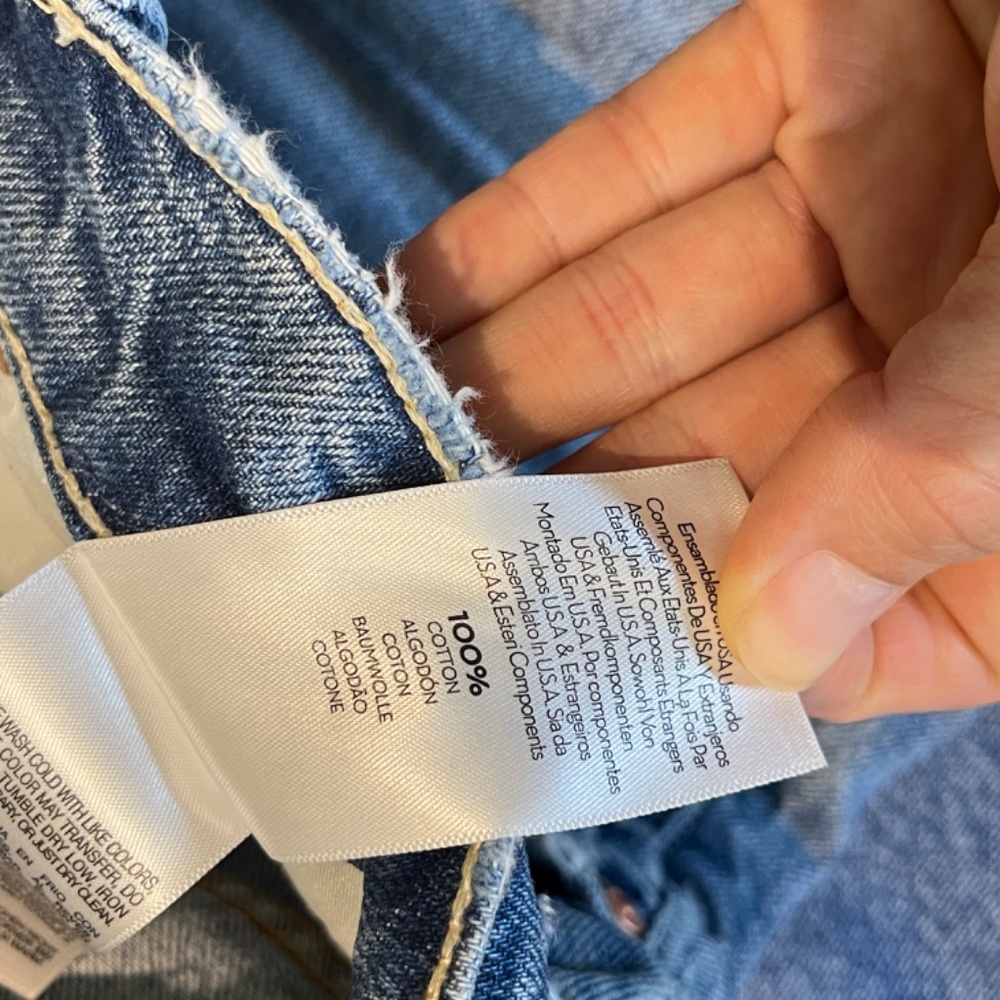 Mother Tunnel Vision Sneak in Take Me Higher Jeans - Women's Size 26 - Blue - Picture 7 of 13